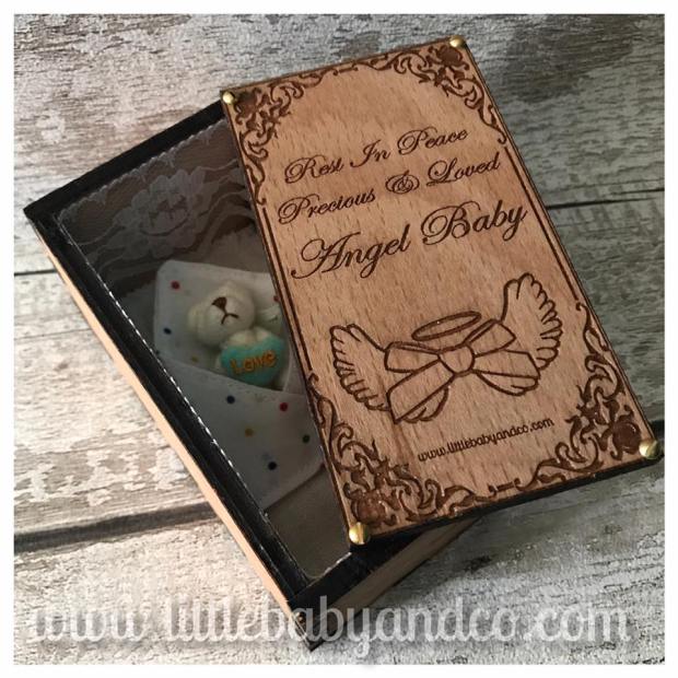 Fetal Coffin With Triangle Angel Wrap